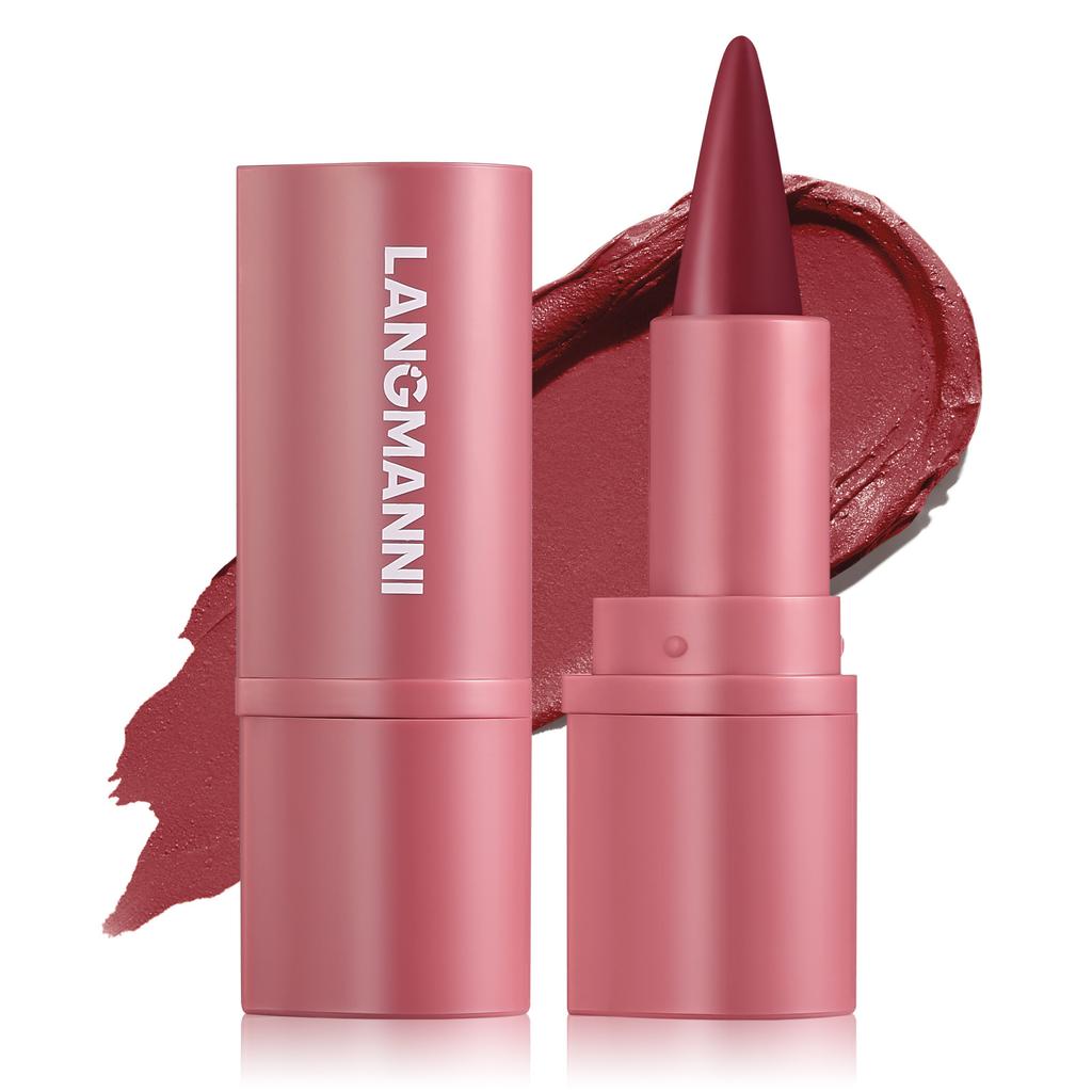 Multifunkční matná rtěnka v tužce, voděodolná, dlouhotrvající konturovací tužka na rty, 6 barev