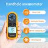 Handheld Digital Anemometer with Digital LCD Display for Measuring Wind Speed Temperature and Cold Temperature. Air Flow Meter