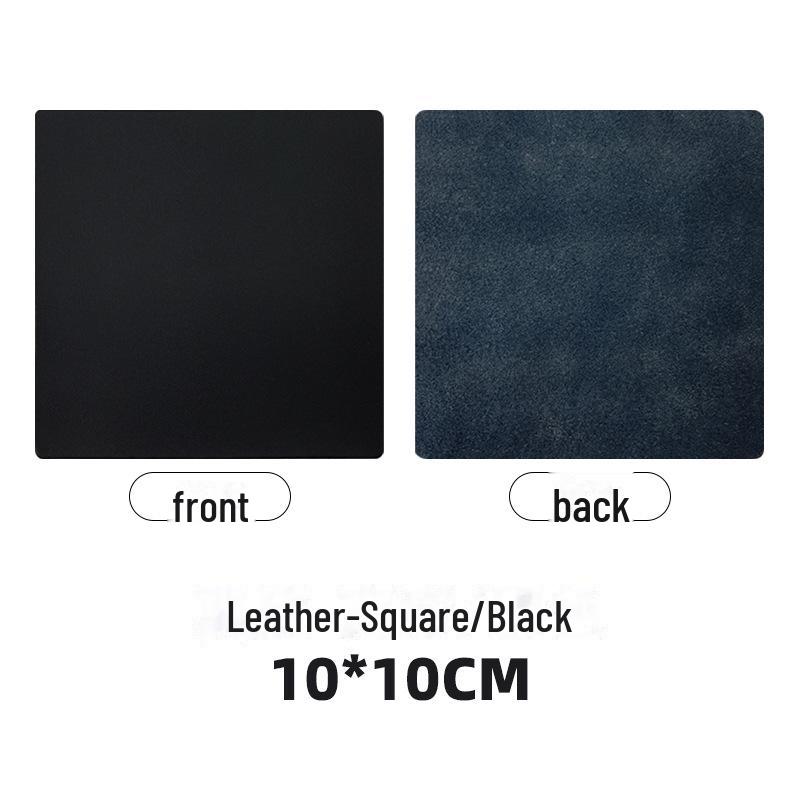 Custom PU Leather Tea Coasters with Hand-Sewn Edges and Insulation Pad, Featuring Your Enterprise Logo.