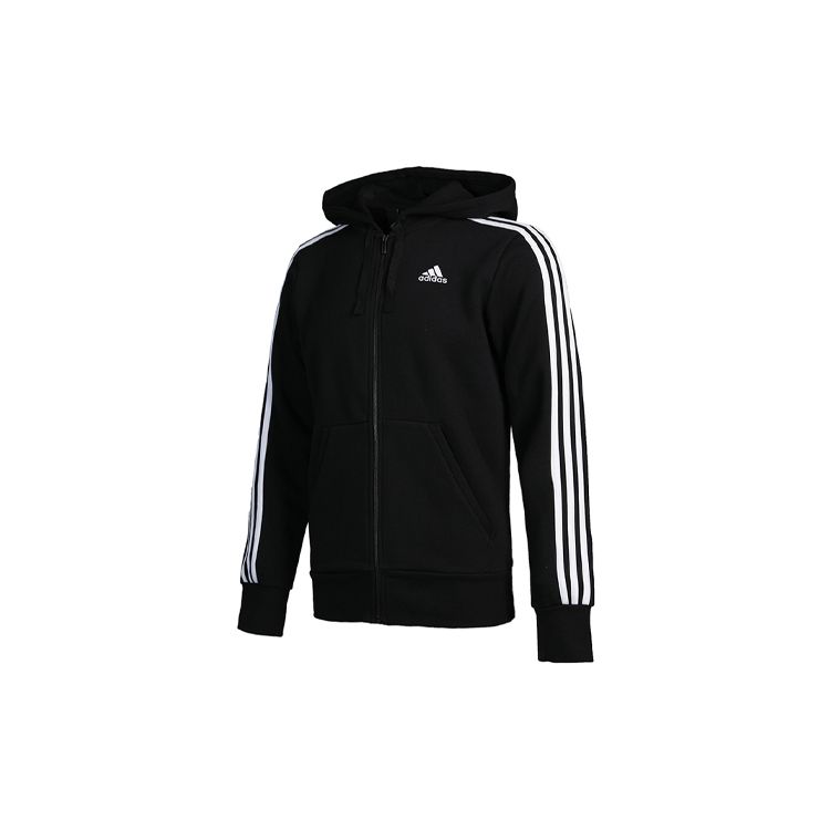 Adidas Three-Stripe Track Jacket Men Outerwear Black B47368