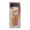 Transparent Phone Case For Samsung Galaxy Z Flip 3 4 5 6 7 Hard Folding PC Z Flip3 Flip4 Cover Flower Cute Fairy Fish Painting