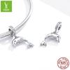 S925 Sterling Silver Beads Loose Beads, Flamingo Dolphin Diy Beaded Bracelet Accessories