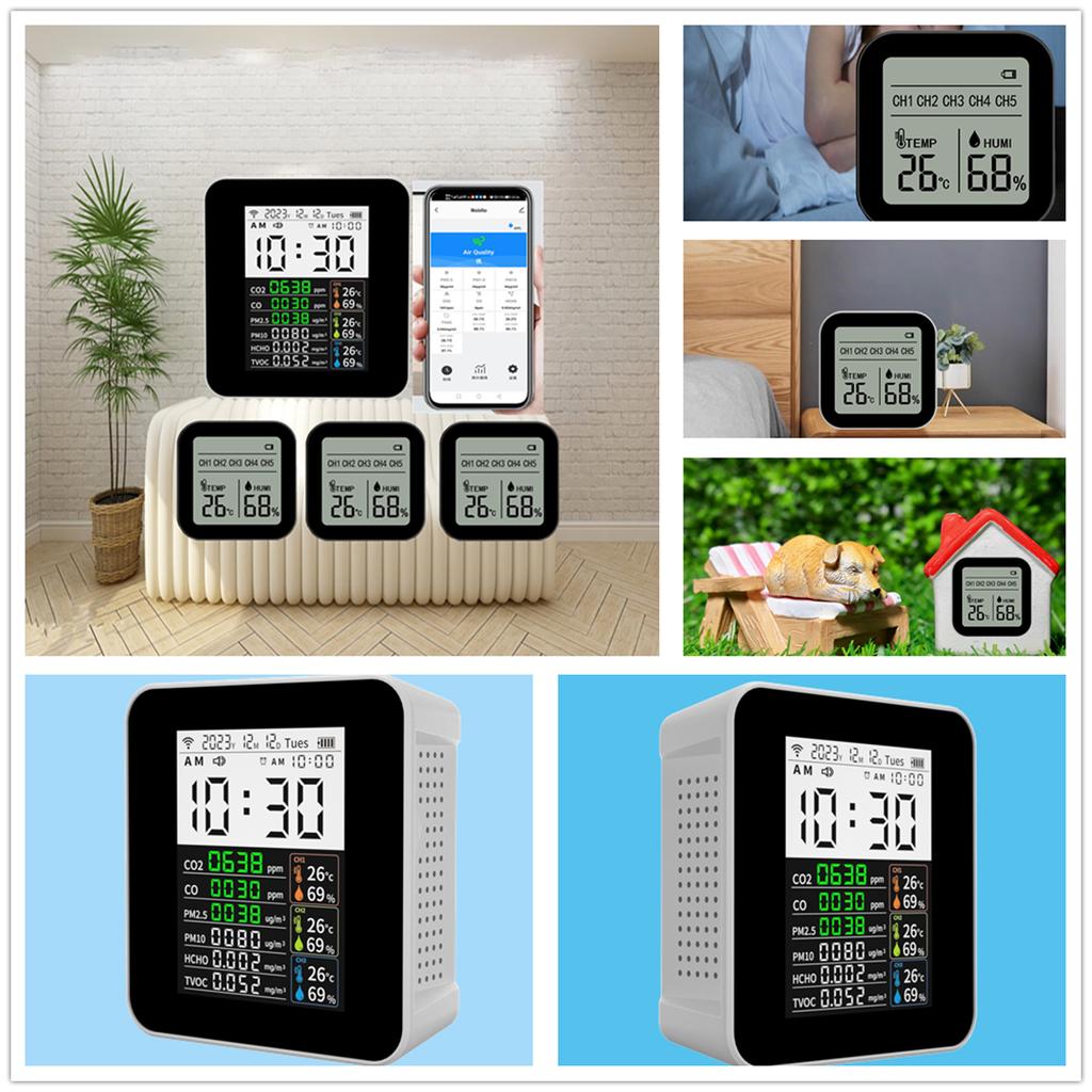 16in1 Air Quality Detector CO2 Detector TVOC HCHO PM2.5 PM10 PM1.0 Detector Humidity Temp