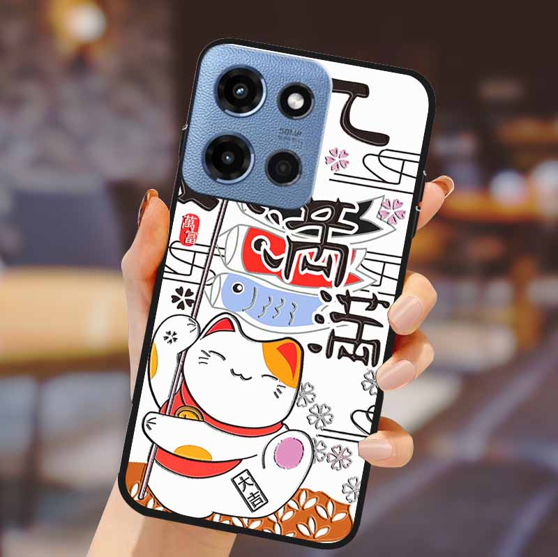 For Motorola G 5G 2025 Phone Case Bumper Soft TPU Silicone Back Cover 3D Flower Emboss Shell For Motorola Moto G 5G Fundas Coque