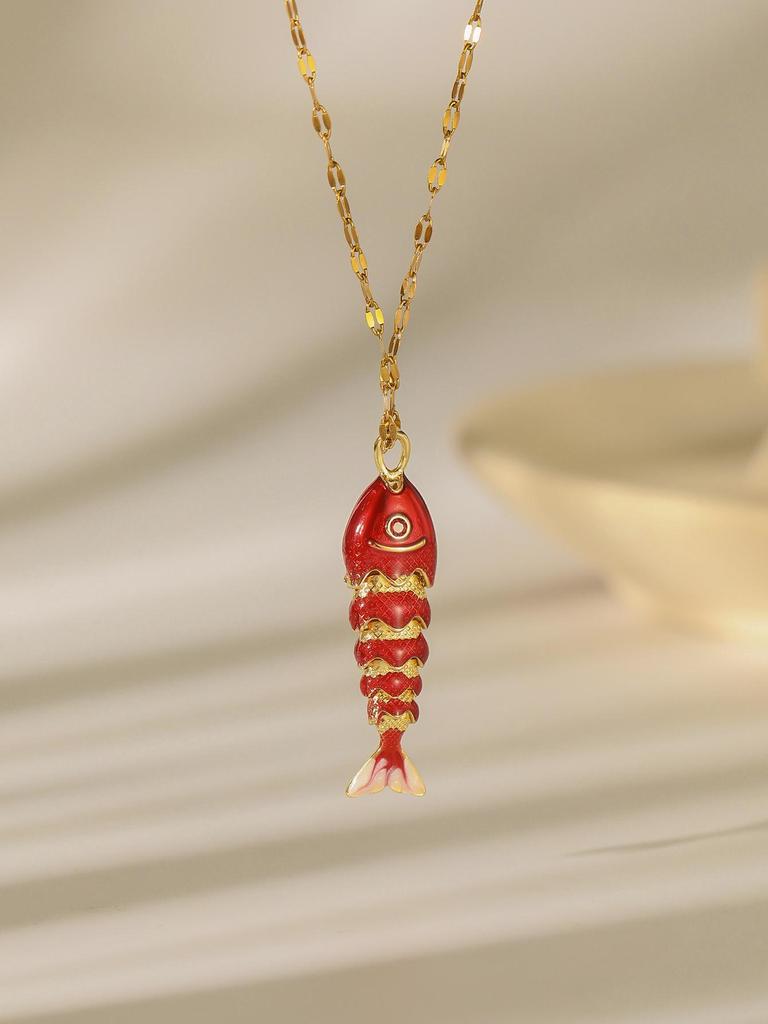 Boho rybí náhrdelník: Prázdninový styl, Lehký luxus klíční kosti, Doprava zdarma