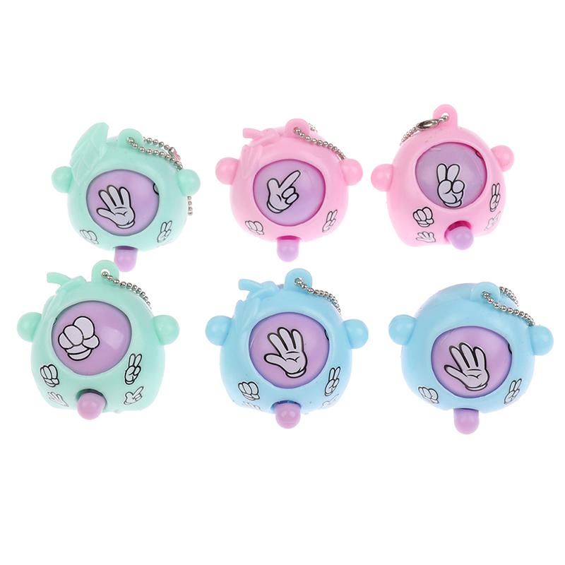 6Pcs/lot Mini Mora Device Fair Finger-guessing Game Rock Paper Scissors Play Toy