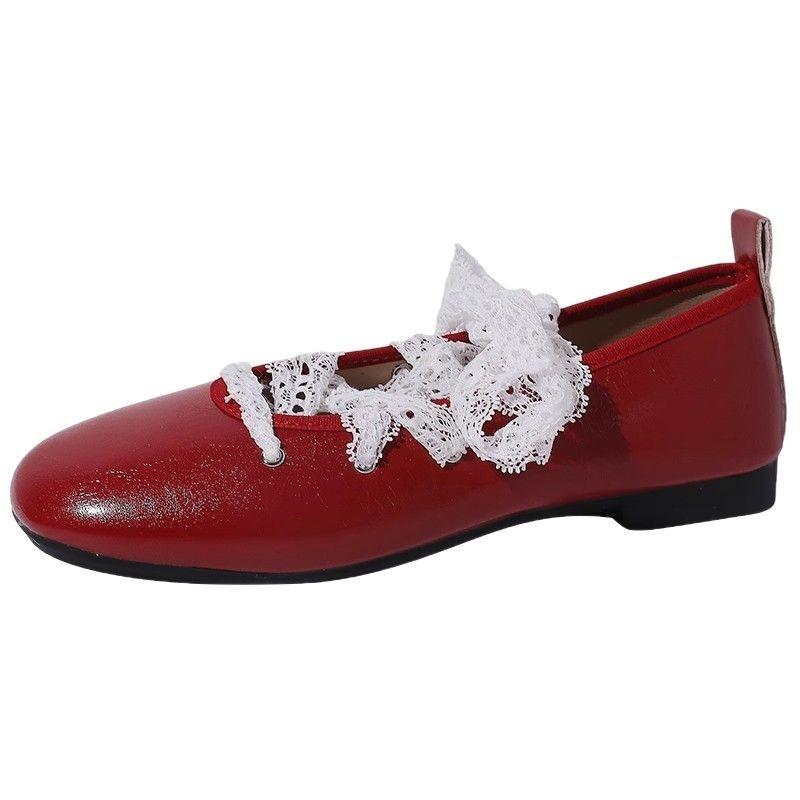 Korean version of French flat-bottomed silver evening single shoes women's spring 2025 new sweet and cool fashion square head Mary Jane shoes