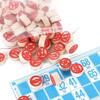 Vintage Wooden Bingo Game Set Large Print Cards Fun Family Group Activity for Parties Kids Classroom Game Group Play Nights