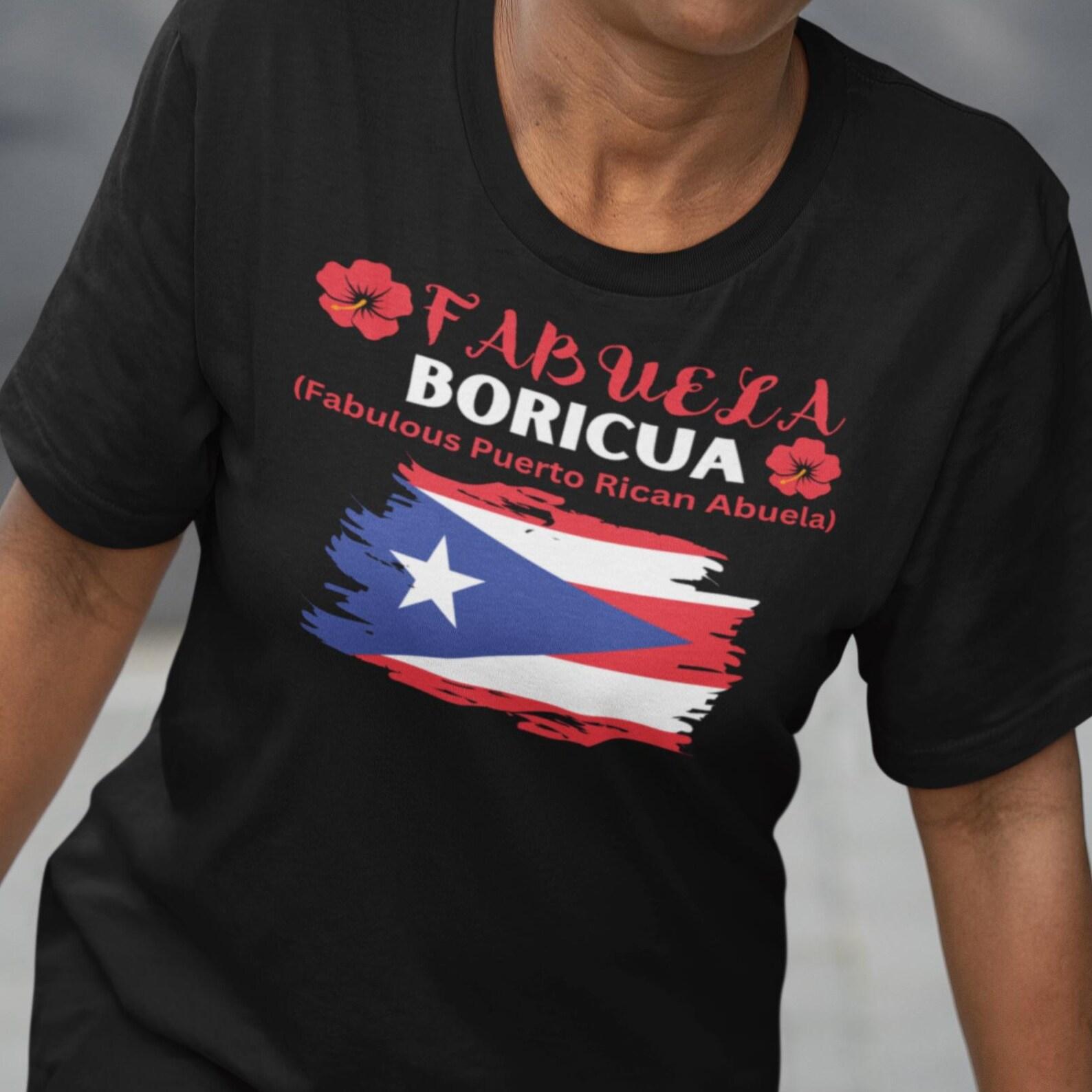 Fabulous Abuela Boricua T shirt, Puerto Rican Grandmother Shirt, Fabuela Boricua Shirt, Puerto Rican Pride Bella Canva Short Sleeve Tee 2XL