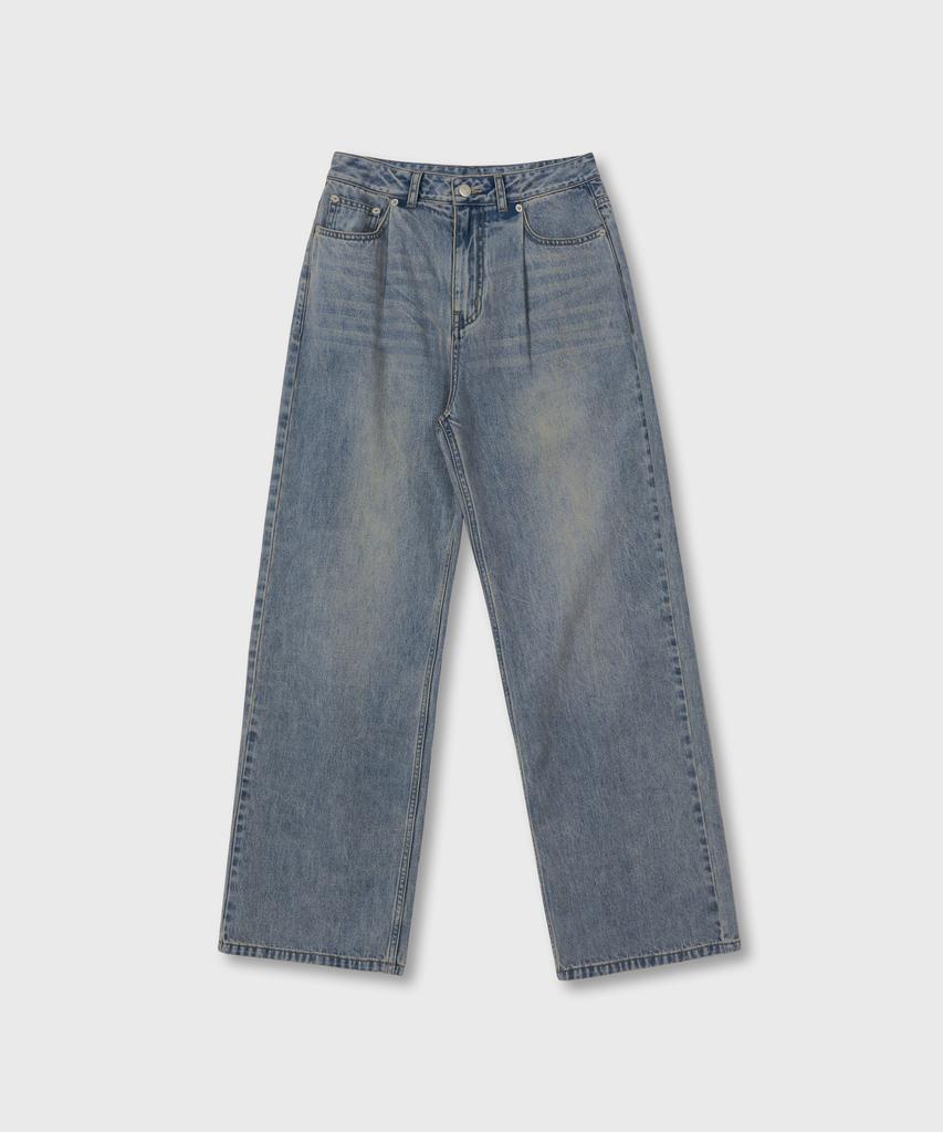 Oioi Collection Men'S Daily Wide Denim Pants_Light Blue