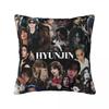 Hyunjin Collage Square Pillowcase Cushion Cover Pillow Case Throw Pillow Cover for Home Sofa Living Room