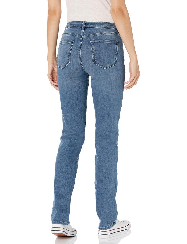Amazon Essentials Slim Straight Mittlere Größe 2XL Damen Jeans mit mittlerer Leibhöhe, Waschung,