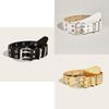 Trendy Star Double Row Buckle Belt With Hollow Punk Design In Various Colors For Spring 2023