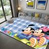 1 stuks Mickey en Minnie Vloerkleed, Antislip Vloermat, Cartoon Figuur Ontwerp, Zacht Fluweel, Kamer Decoratie, Wasbaar