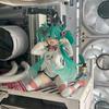 Vocaloid Star Cat Ear Short Sleeve Pajama Hatsune Figure MIKU Scenery Miniature Animation Beautiful Girl Table Decoration Piece Present