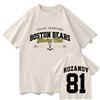 81 Rozanov Boston Bears Merch Unisex Unisex Tshirt Heated Rivalry TV Graphic Print Tshirts Short Sleeve Oneck Female T Shirt Tops