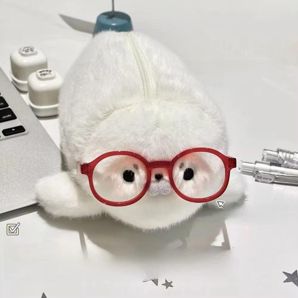 Animal Seal Doll Pen Pouch Large Capacity Stationery Storage Bag Little Seal Pencil Case Daily Use