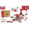 Children's Inertial Toy Car Set with Airplane and Music