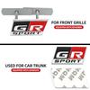 3D Aluminum GR SPORT logo Emblem RACING Badge Auto Body Trunk Deccor Sticker for Toyota Alphard Avensis Prius Verso Crown Yaris
