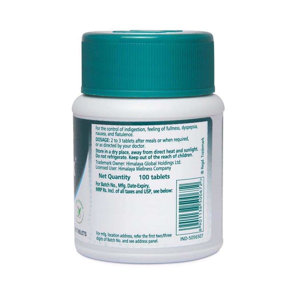 Himalaya Gasex 100 Tablets for Digestion Support, Bloating Relief & Gas Reduction, Herbal Formula for Stomach Comfort