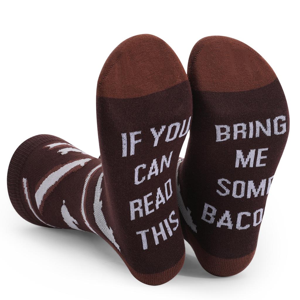 1 Pairs Unisex Novelty Men Casual Socks "Bring Me Some Beer" Funny Socks Great Gift For Men And Women