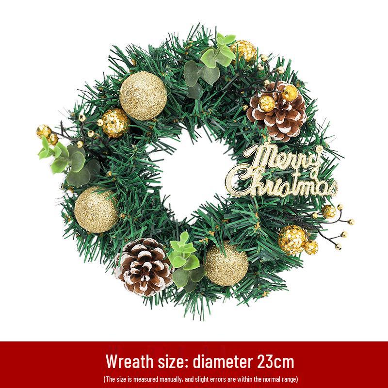 30cm Artificial Christmas Wreath - Holiday Decoration for Window, Door, or Shopping Mall Display.