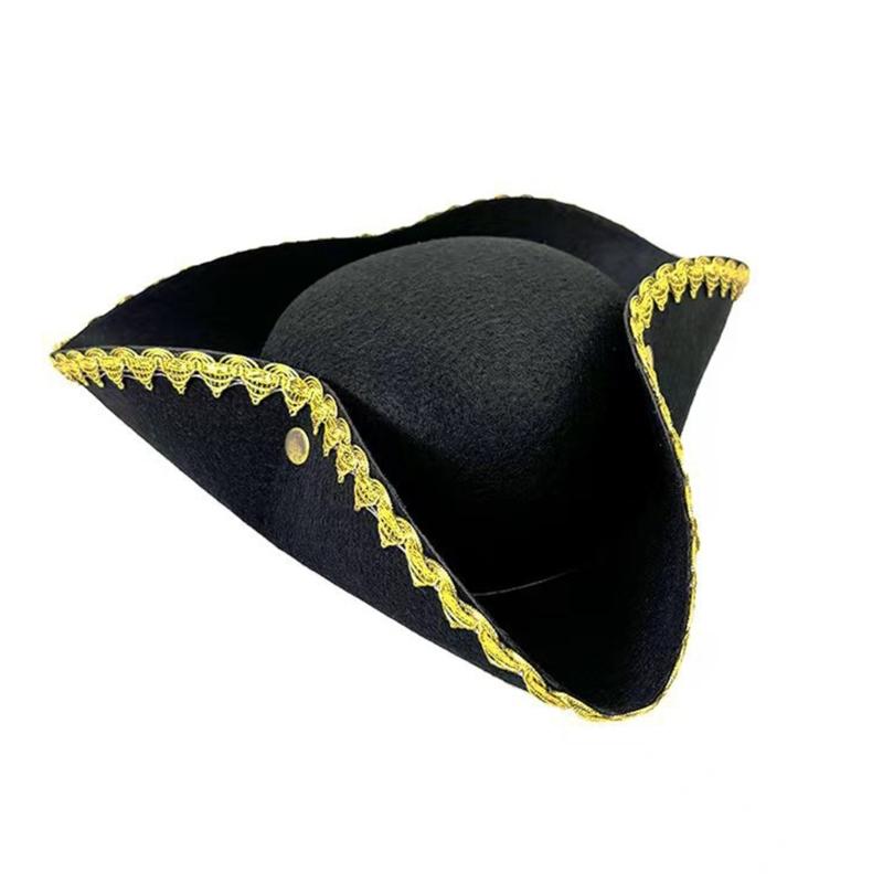 Cappello da Pirata Caraibico Regolabile Unisex Cappello con Emblema del Teschio Cappello da Pirata Cappello da Costume per Feste in Costume e Giochi di Ruolo