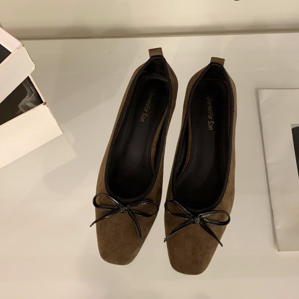 Fashion Bailamos New Brand Women Flat Shoes Fashion Polka Dots Round Toe Shallow Slip On Boat Shoes Outdoor Dress Single Shoes Mujer