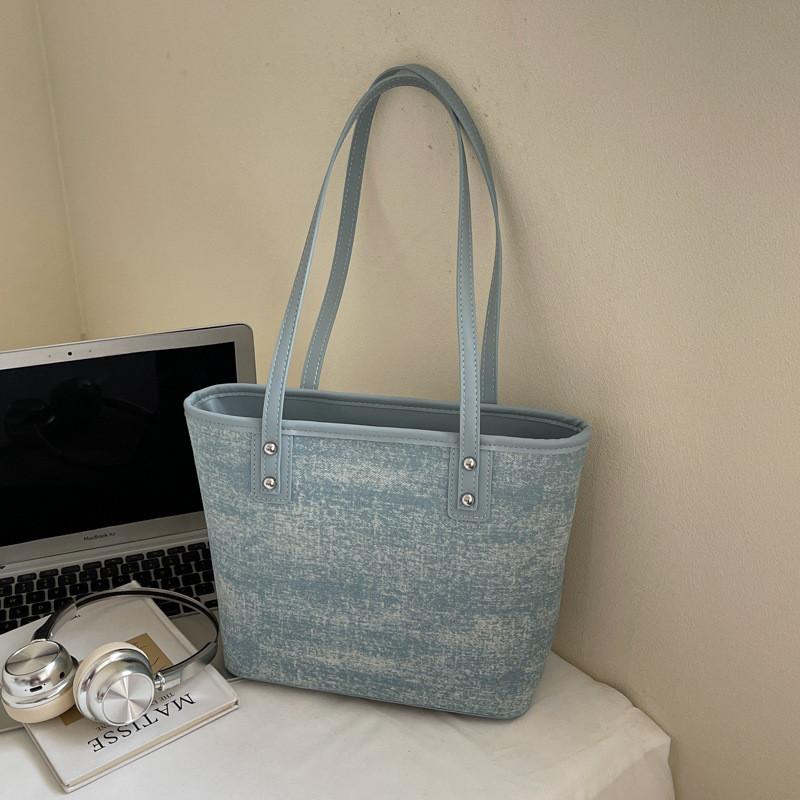 IELGY Ladies Bucket Bag Summer Denim Hand Carry Commuter Shoulder Bag