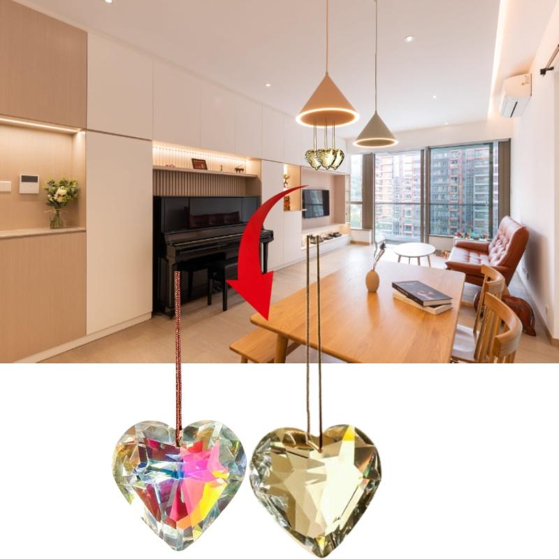 Stunning Heart-shaped Crystal Sun Catcher Perfect For Graduation Housewarming Or Any Festive Occasion