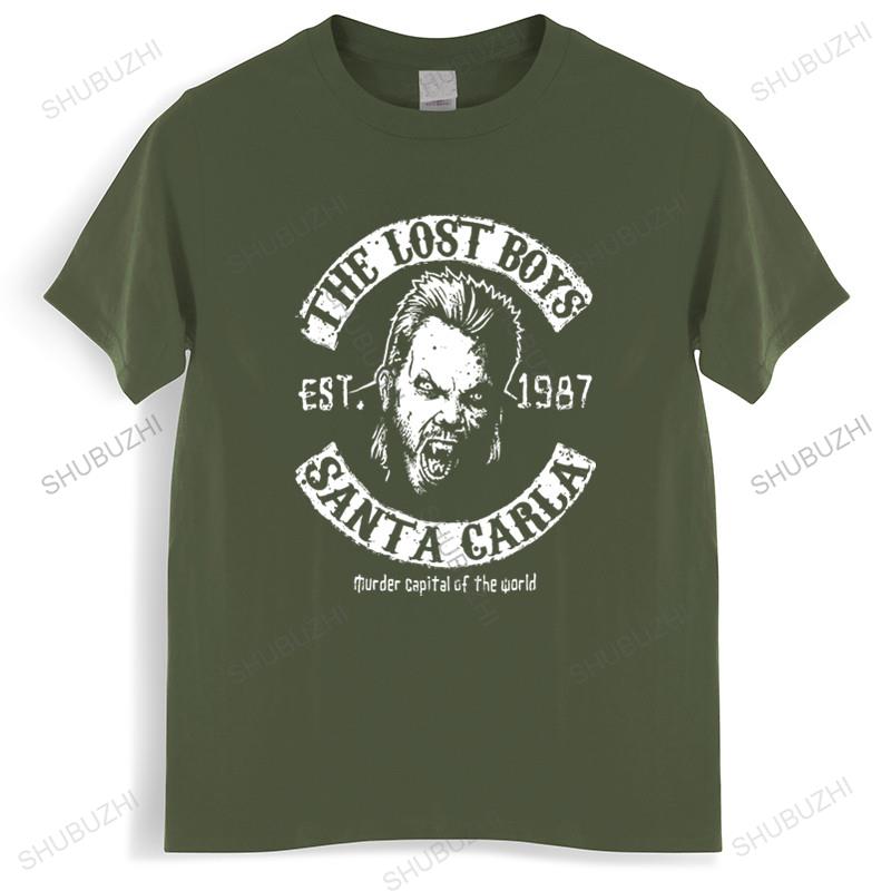 cotton tshirt men summer tees The Lost Boys Santa Carla T-shirt Men's Cotton Graphic Tees Funny Top Tees Mens Tshirt