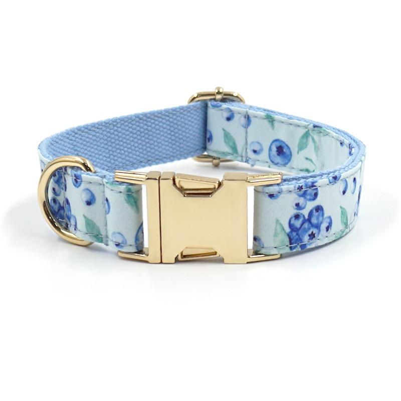 Cute Printed Pet Dog Collar Laser Engraved Dog Collar