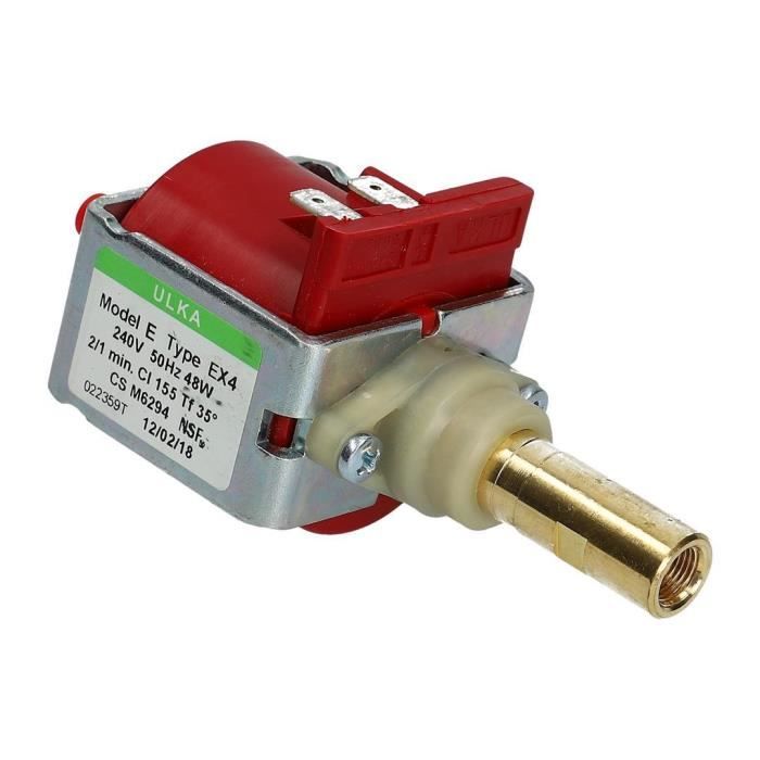 Pompe à eau - Ulka - EX4 - 24V - Compatible Delonghi et Saeco - Rouge