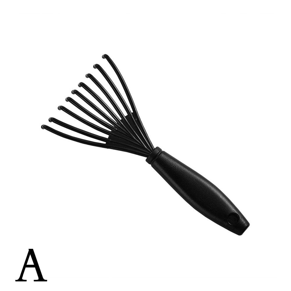 

Plastic Mini Comb Cleaner Embedded Hair Brush Hair Remover Handle Cleaning Brushes Cleaners Special Barber Hairdressing Tool чорний