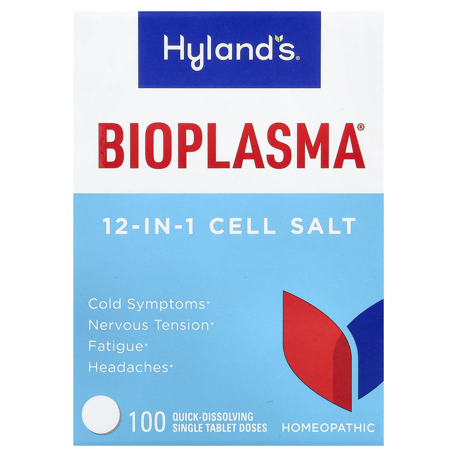 

Hyland S Naturals, Bioplasma®, 12-In-1 Cell Salt, Fast Dissolve Single Tablets, 100 Tablets