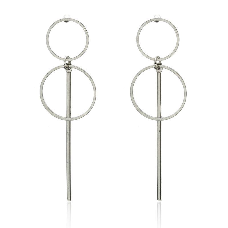 Europe and the United States hot-selling size circle exaggerated simple earrings fashion personality design sense stud earrings women's earrings