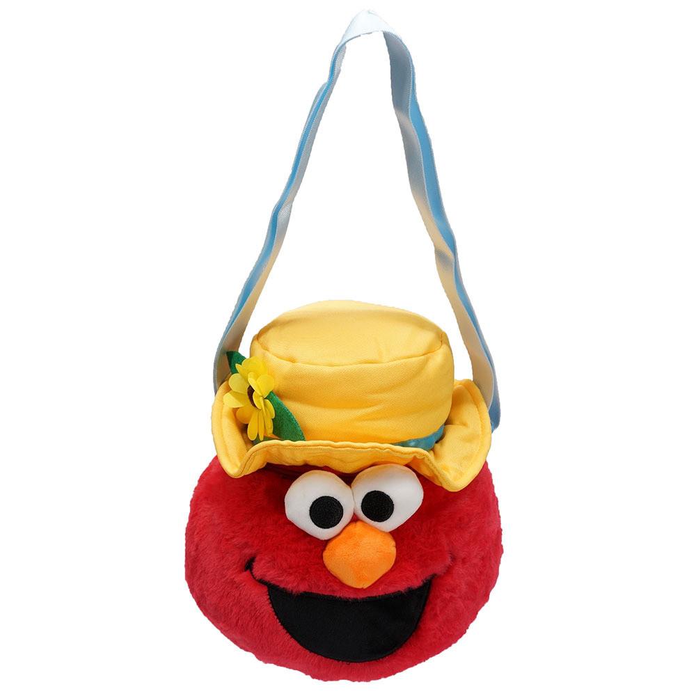 

Adorable Elmo Plush Crossbody Bag With Hat Perfect For Kids Snacks And Toys