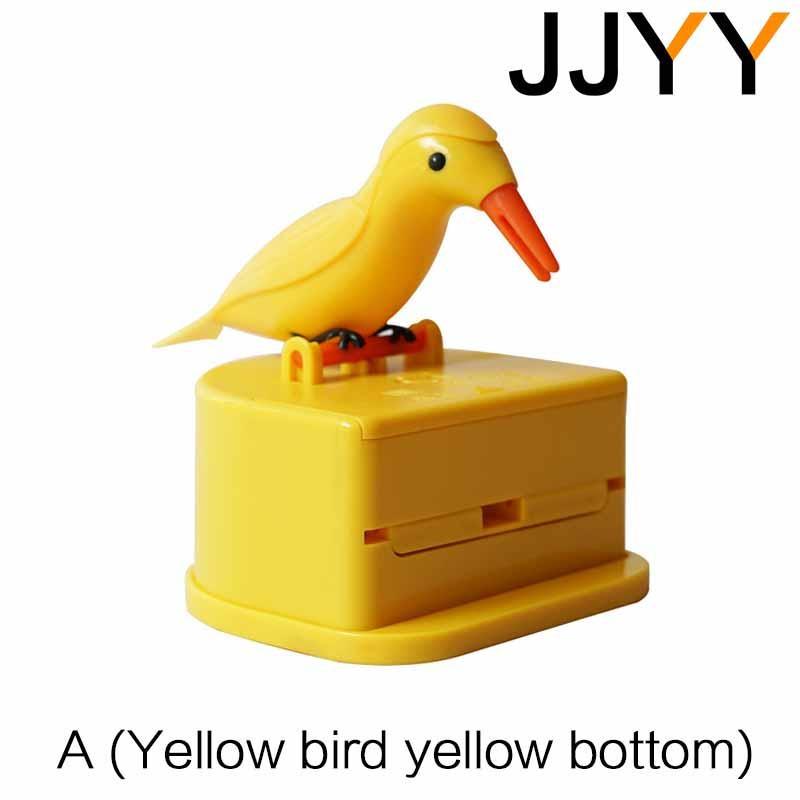 JJYY Detachable Toothpick Storage Box Bird Toothpick Box Dispenser Automatic Push-type Toothpick Holder Table Decoration Holder