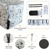 Pet Dog Car Seat Adjustable Straps Central Control Nonslip Dog Beds Safe Car Armrest Box Kennel Bed for for Medium Small Sized Puppy Cat Dog