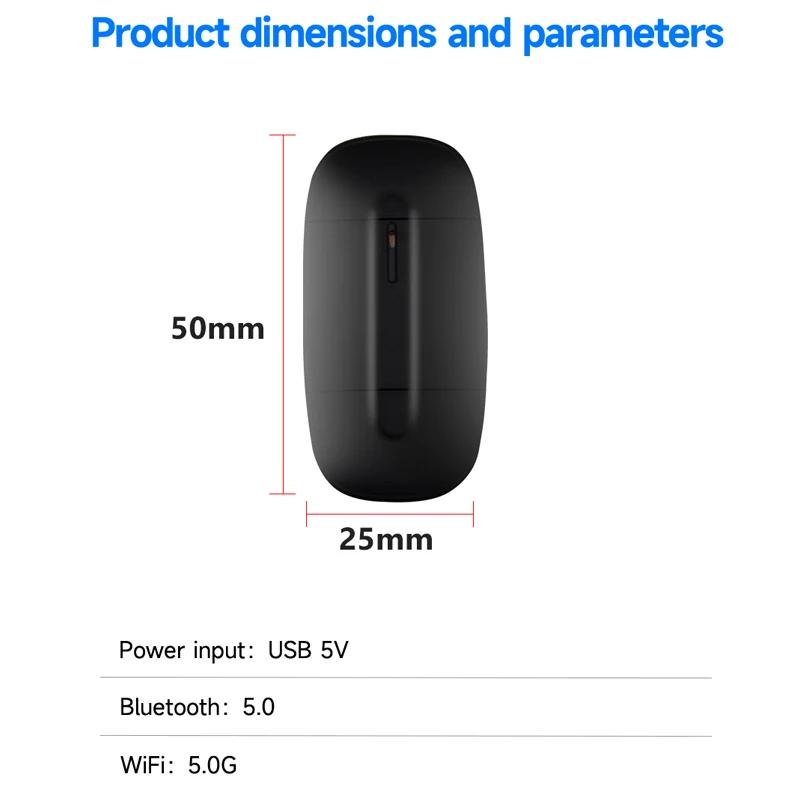 Kebidumei NEW 2 in1 Wireless Carplay Android Auto Wireless Adapter Smart Mini AI Box Plug And Play Dongle WiFi Fast Connect