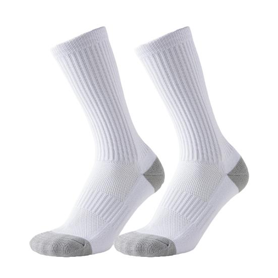 5 Pairs Men's Cotton Crew Sock Moisture Wicking Athletic Performance Socks Soft Breathable Running Socks for Daily Wear Exercise