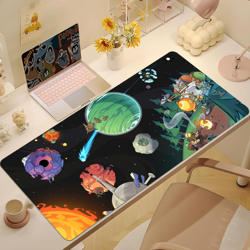 Game OOuter Wilds Strange Planet Mouse Pad Desk Mat Large Nonslip Antifray Keyboard Ergonomic Office Rubber PC Home Custom