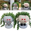 Small Plant Container Resin Cute Succulent Pots Creative Landscape Arrangement Planters Versatile Gifts for Friends