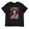 I Teach Preschool Whats Your Superpower Superhero with Cape T-Shirt Valentines Clothes Affliction Shirts Men's T-shirts