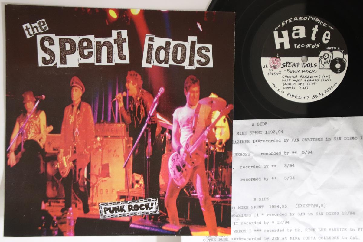 

10inch Record SPENT IDOLS - Punk Rock HATE2 HAT 1998 Italy Rock Used
