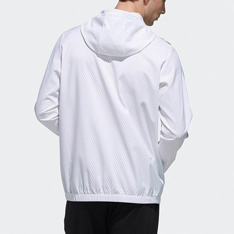 Adidas WB Classic 3S Woven Fitted Jacket Men Outerwear White DW4620