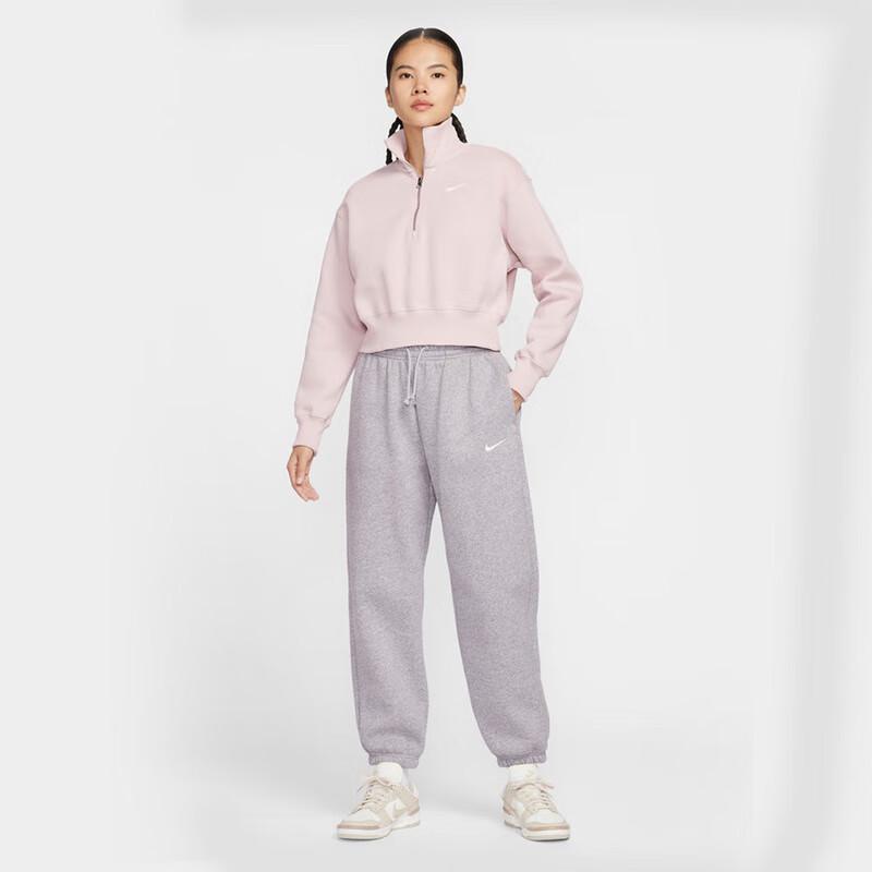 Nike Women's Phoenix Fleece Quarter-Zip Crop Sweatshirt
