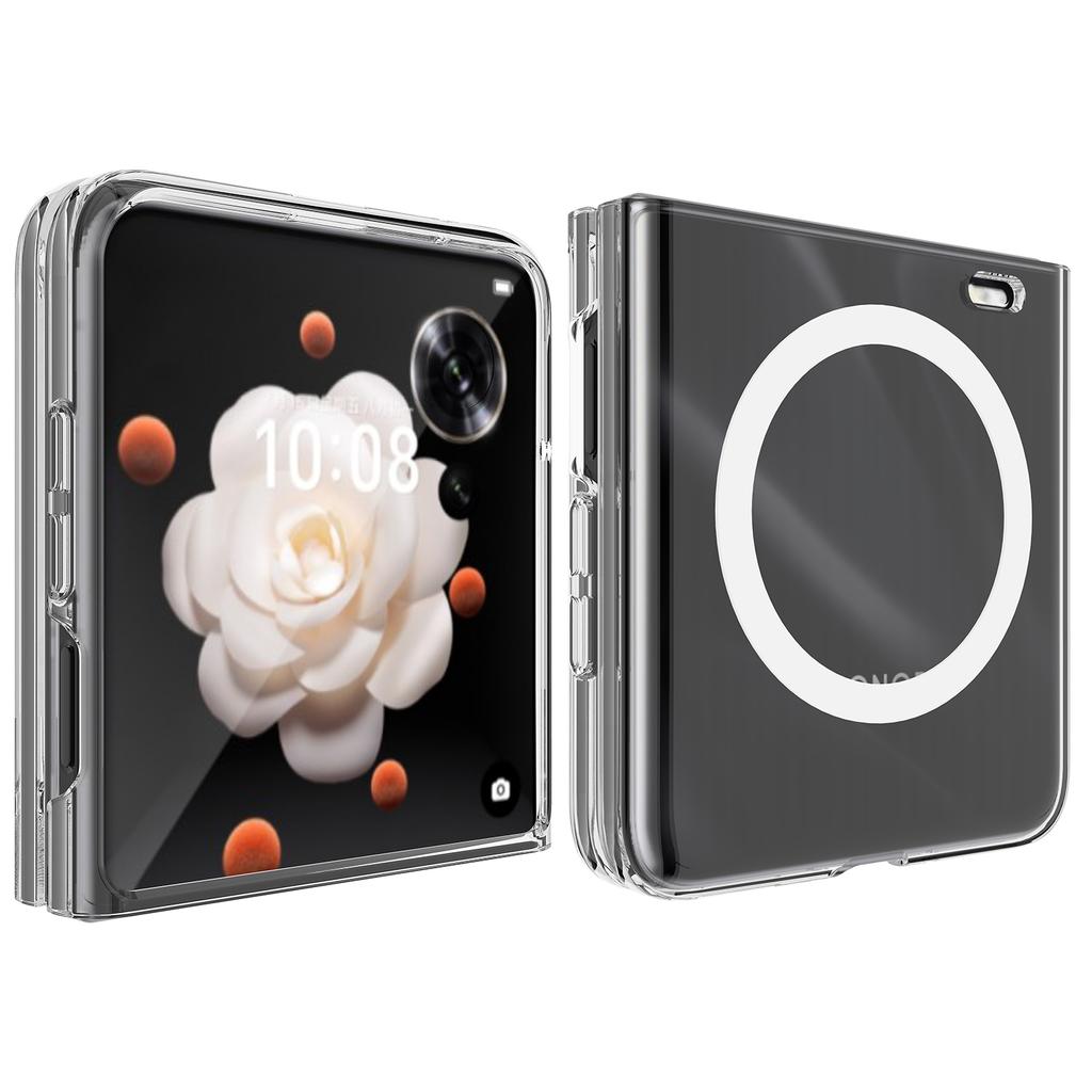 For Honor Magic V Flip 5G Case Compatible with MagSafe TPU+Acrylic Clear Phone Cover