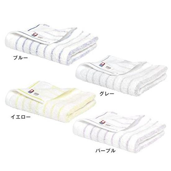 Bloom Imabari Towel Certified Face 4-Piece Set Natural Border Absorbent Quick-Dry Indoor Drying Soft 100 Cotton Made Japan (Assorted)