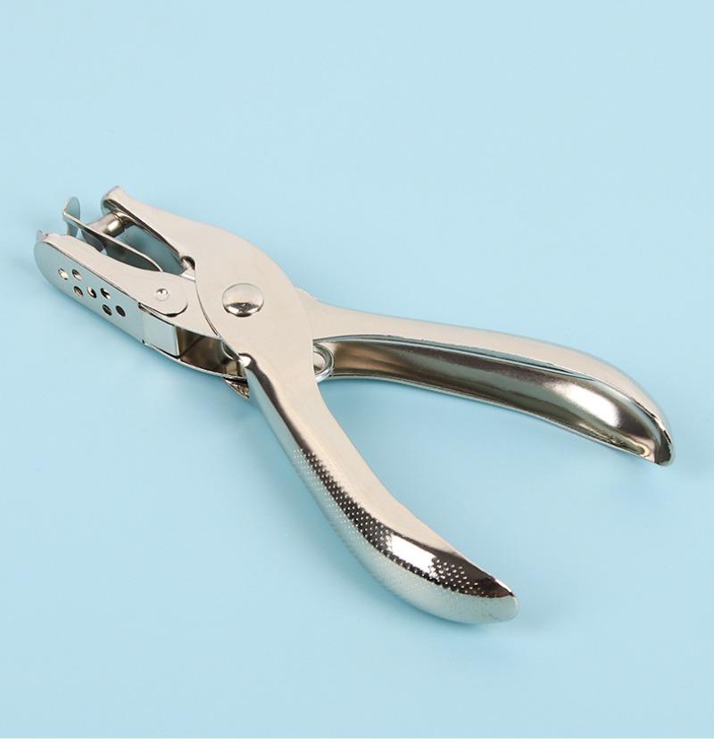 1Pc Office Supplies Metal Hole Punch Student Stationery Manual A4 Paper Hole Punch Single Hole Loose Leaf Hole Punch